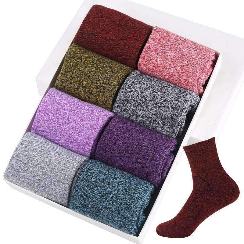 Planet Gates 5Pair Light Gray / China / EUR36-42 5Pairs/Lot Hot Women Winter Thicken Warm Terry Socks Female Combed Cotton Towel Socks Eur36-42