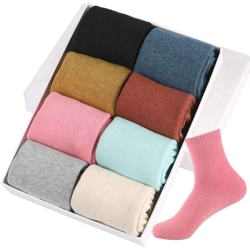 Planet Gates 5Pairs Balck / China / EUR 36-42 5Pairs/Lot Eur36-42 Women Winter Thicken Terry Cotton Socks Female Towel Warm Socks