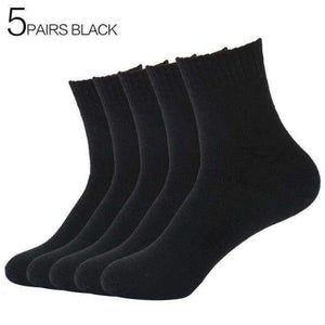 Planet Gates 5Pairs Balck / China / EUR 36-42 5Pairs/Lot Eur36-42 Women Winter Thicken Terry Cotton Socks Female Towel Warm Socks