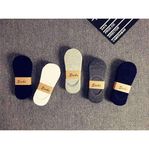 Planet Gates 5Pairs/Lot Fashion Casual Men Socks High Quality Banboo & Cotton Socks Brief Invisible Slippers Male Shallow Mouth No Show Sock