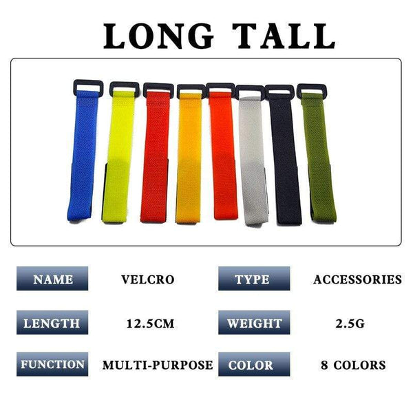 Planet Gates 5pc Fishing Rod Tie Holders Straps Belts Suspenders Fastener Hook Loop Cable Cord Ties Belt Fishing Tackle Fishing Accessories