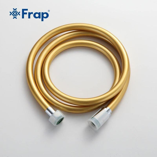 Planet Gates 5pc High Quality 1.5m PVC Flexible Shower Hose Bath Room Shower Set Accessories Explosion-proof Pipes  G47-6 (YELLOW)