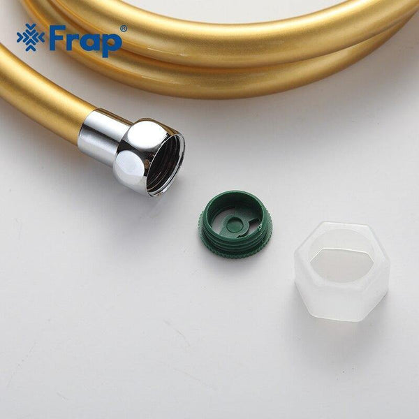 Planet Gates 5pc High Quality 1.5m PVC Flexible Shower Hose Bath Room Shower Set Accessories Explosion-proof Pipes  G47-6 (YELLOW)