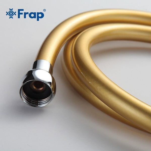 Planet Gates 5pc High Quality 1.5m PVC Flexible Shower Hose Bath Room Shower Set Accessories Explosion-proof Pipes  G47-6 (YELLOW)