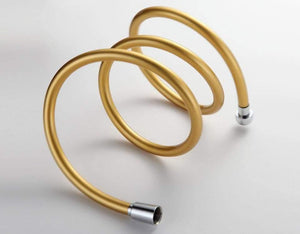 Planet Gates 5pc High Quality 1.5m PVC Flexible Shower Hose Bath Room Shower Set Accessories Explosion-proof Pipes  G47-6 (YELLOW)