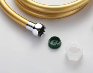 Planet Gates 5pc High Quality 1.5m PVC Flexible Shower Hose Bath Room Shower Set Accessories Explosion-proof Pipes  G47-6 (YELLOW)