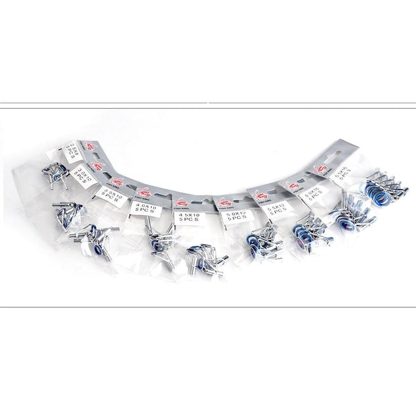 Planet Gates 5Pcs 1-9# Oval Eye Ceramic Ring Fishing Rod Guide O Ring Stainless Steel Tip Repair Kit Tackle Box Parts Circle Accessories