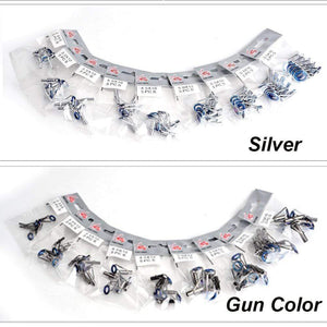 Planet Gates 5Pcs 1-9# Oval Eye Ceramic Ring Fishing Rod Guide O Ring Stainless Steel Tip Repair Kit Tackle Box Parts Circle Accessories