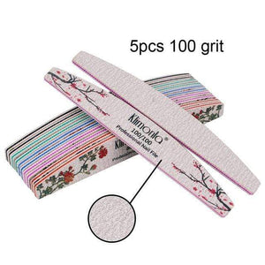 Planet Gates 5pcs 100 Grit 3/5/10pcs lot New Nail File Flower Printed Nail buffer Colorful Lime a ongle 80/100/150/180/240 Professional Manicure Tools