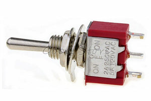 Planet Gates 5pcs/10pcs Red Momentary/lock Mini MTS-123/MTS-103 3-Pin SPDT ON-OFF-ON 6A 125VAC  Miniature Toggle Switches