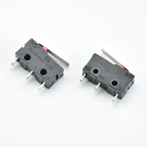 Planet Gates 5pcs-193 5Pcs Mini Micro Limit Switch NO NC 3 Pins PCB Terminals SPDT 5A 125V 250V  Roller  Lever Snap Action Push Microswitches