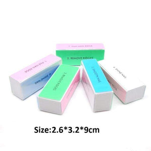 Planet Gates 5pcs 3 5Pcs/Lot Nail Sanding Files Sponge Nail Files Buffers Portable Pedicure Manicure All UV Gel Nail Buffer Block Polishing DIY Tool