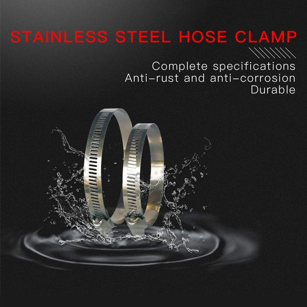 Planet Gates 5pcs 6mm-25mm Stainless Steel Mini Fuel Line Pipe Hose Clamp Clip Optional Size for Air Hose Water Pipe Fuel Hose Silicone