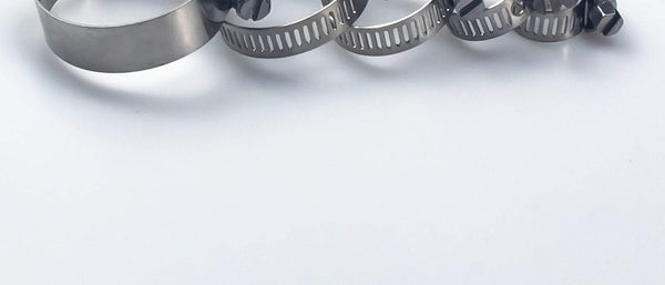 Planet Gates 5pcs 6mm-25mm Stainless Steel Mini Fuel Line Pipe Hose Clamp Clip Optional Size for Air Hose Water Pipe Fuel Hose Silicone