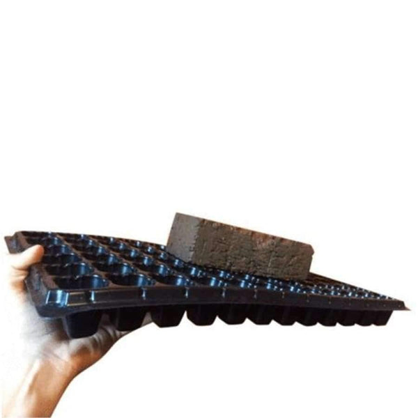 Planet Gates 5Pcs 72-Cell Nursery Pots Tray Seed Planting Insert Plug Tray Plant Seeds Grow Box garden supply - Black