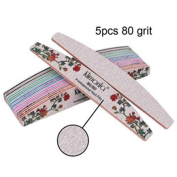Planet Gates 5pcs 80 Grit 3/5/10pcs lot New Nail File Flower Printed Nail buffer Colorful Lime a ongle 80/100/150/180/240 Professional Manicure Tools