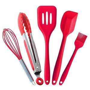 Planet Gates 5pcs A 10pcs 5pcs Silicone Cooking Utensils Sets Heat Resistant Kitchenware Baking Utensils Kitchen Cooking Tools Set Accessories