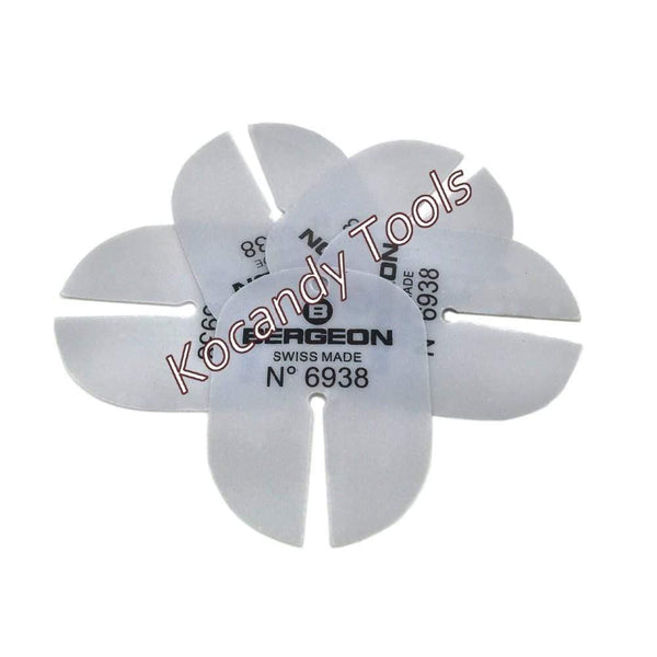 Planet Gates 5PCS BERGEON 6938 DIAL PROTECTOR SHIM WATCH HANDS REMOVER SHIM FOR WATCH DAIL CUSHION WATCH REPAIR TOOLS