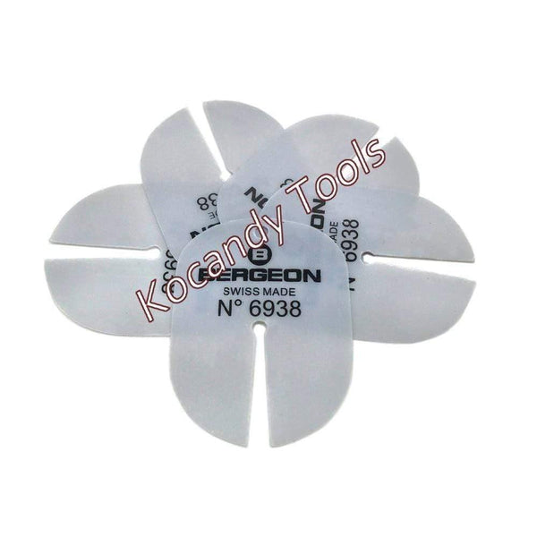 Planet Gates 5PCS BERGEON 6938 DIAL PROTECTOR SHIM WATCH HANDS REMOVER SHIM FOR WATCH DAIL CUSHION WATCH REPAIR TOOLS