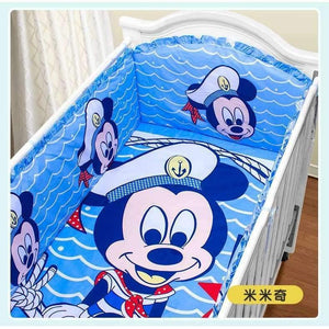 Planet Gates 5PCS Cartoon  baby cradle baby bedding crib sheets baby bumper (4bumpers+sheet)