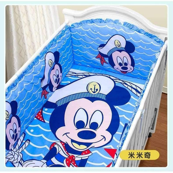 Planet Gates 5PCS Cartoon  baby cradle baby bedding crib sheets baby bumper (4bumpers+sheet)