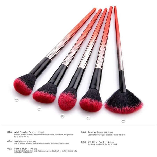 Planet Gates 5pcs / China 5Pcs Pro Makeup Brushes Set Foundation Powder Eyeshadow Eyeliner Lip Brush Tool