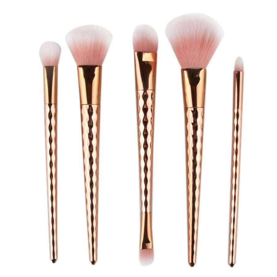 Planet Gates 5Pcs Colorful Cosmetic Eyebrow Eyeshadow Brush Makeup Brush Sets Kits Tools Free Ship