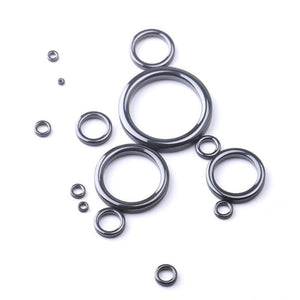 Planet Gates 5Pcs Fishing Rod Guide Ring Ceramic Wear Heat Conduction Repair Parts Tools Telescopic Surf Casting Rod Guides Kit