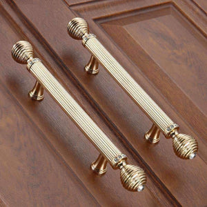 Planet Gates 5pcs Gold European Style Door Handles Gate Black Drawer Pulls Kitchen Cabinet Handles and Knobs Furniture Handles Hardware