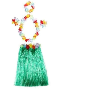 Planet Gates 5pcs green set / 30cm 5PCS/set Plastic Fibers Women Grass Skirts Hula Skirt Hawaiian costumes 30CM/40/CM60CM Ladies Dress Up Festive & Party Supplies