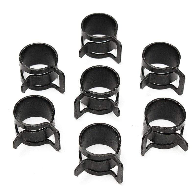 Planet Gates 5pcs Hose Clamps Fuel Hose Line Water Pipe Clamp Hoops Air Tube Fastener Spring Clips M6-32mm