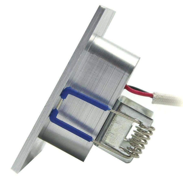 Planet Gates 5pcs / lot 1W Square Recessed LED Wall Lamp Footlight Aluminum Alloy Corner Light for Pathway Step Stair Basement AC110V 220V