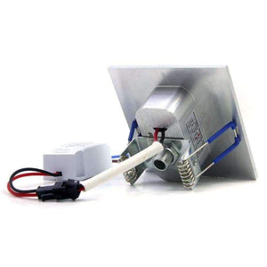 Planet Gates 5pcs / lot 1W Square Recessed LED Wall Lamp Footlight Aluminum Alloy Corner Light for Pathway Step Stair Basement AC110V 220V