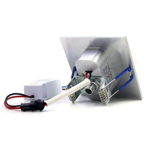 Planet Gates 5pcs / lot 1W Square Recessed LED Wall Lamp Footlight Aluminum Alloy Corner Light for Pathway Step Stair Basement AC110V 220V