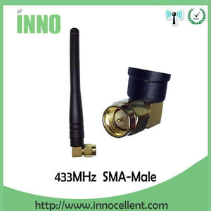 Planet Gates 5pcs lot 433MHz antenna gold-plated elbow rod antenna Wireless digital Meter reading communication system PM433-WT100