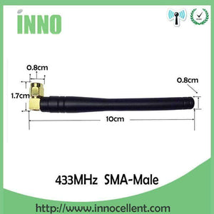 Planet Gates 5pcs lot 433MHz antenna gold-plated elbow rod antenna Wireless digital Meter reading communication system PM433-WT100