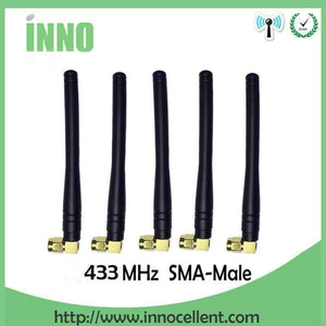 Planet Gates 5pcs lot 433MHz antenna gold-plated elbow rod antenna Wireless digital Meter reading communication system PM433-WT100