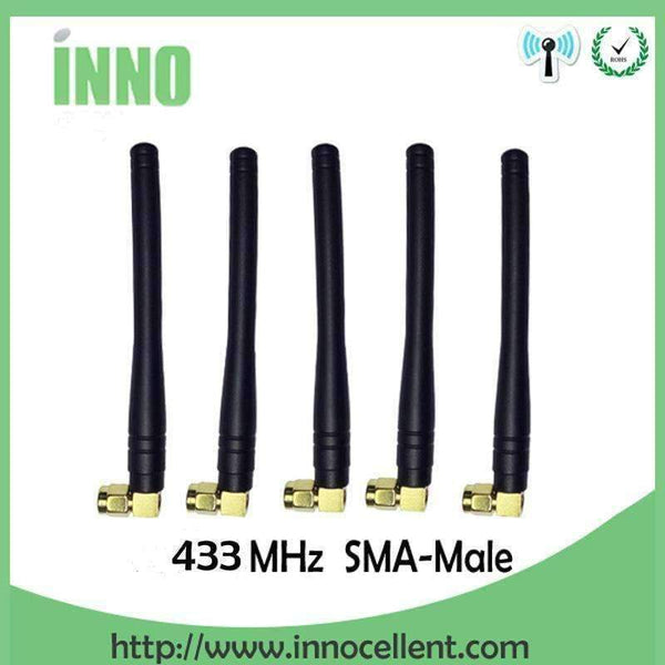 Planet Gates 5pcs lot 433MHz antenna gold-plated elbow rod antenna Wireless digital Meter reading communication system PM433-WT100