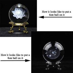Planet Gates 5PCS/LOT Fashion Crystal Ball Pedestal Glass Diamond Support Base Office Display Decoration