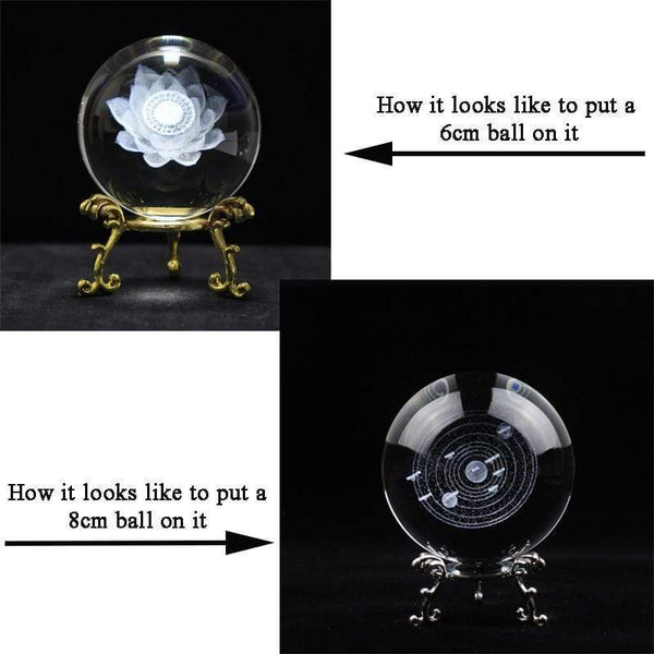 Planet Gates 5PCS/LOT Fashion Crystal Ball Pedestal Glass Diamond Support Base Office Display Decoration