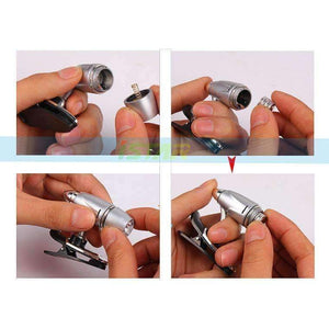 Planet Gates 5pcs/lot Mini LED book lights, bullet-shape reading lamp 3W 12V night light like a bullet bright flexibible clip reading light