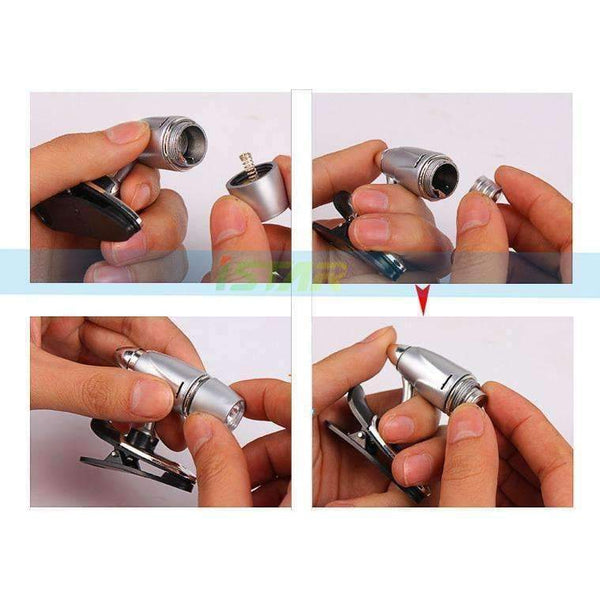 Planet Gates 5pcs/lot Mini LED book lights, bullet-shape reading lamp 3W 12V night light like a bullet bright flexibible clip reading light