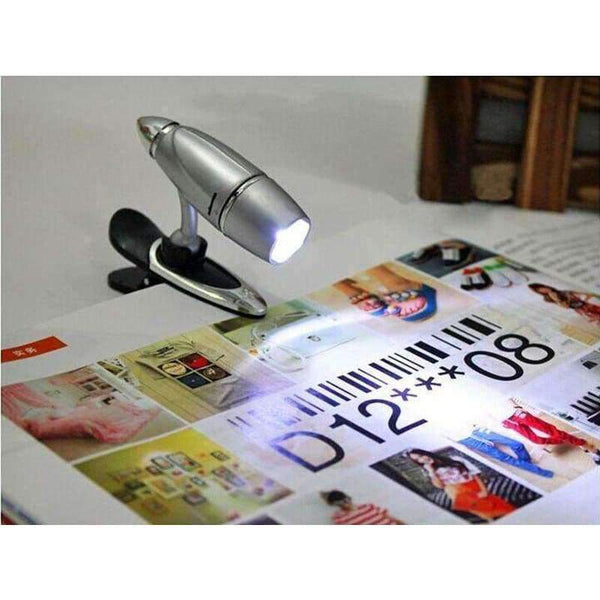 Planet Gates 5pcs/lot Mini LED book lights, bullet-shape reading lamp 3W 12V night light like a bullet bright flexibible clip reading light