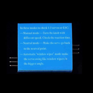 Planet Gates 5pcs/lot Multi Servo Tester 3CH ECS Consistency Speed Controler Power Channels CCPM Meter Hot Selling