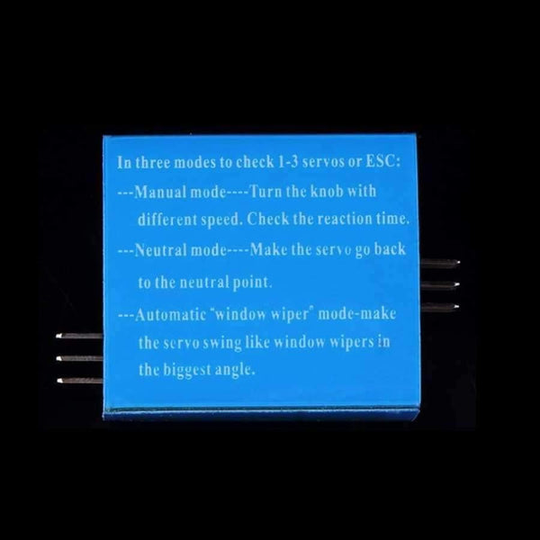 Planet Gates 5pcs/lot Multi Servo Tester 3CH ECS Consistency Speed Controler Power Channels CCPM Meter Hot Selling