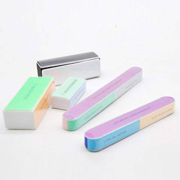 Planet Gates 5Pcs/Lot Nail Sanding Files Sponge Nail Files Buffers Portable Pedicure Manicure All UV Gel Nail Buffer Block Polishing DIY Tool