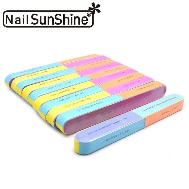 Planet Gates 5Pcs/Lot Nail Sanding Files Sponge Nail Files Buffers Portable Pedicure Manicure All UV Gel Nail Buffer Block Polishing DIY Tool