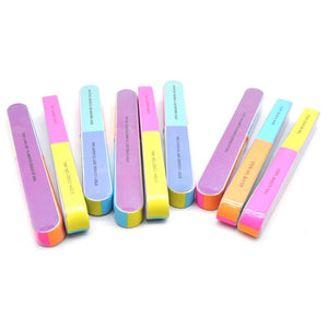 Planet Gates 5Pcs/Lot Nail Sanding Files Sponge Nail Files Buffers Portable Pedicure Manicure All UV Gel Nail Buffer Block Polishing DIY Tool