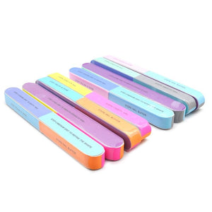 Planet Gates 5Pcs/Lot Nail Sanding Files Sponge Nail Files Buffers Portable Pedicure Manicure All UV Gel Nail Buffer Block Polishing DIY Tool
