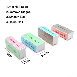 Planet Gates 5Pcs/Lot Nail Sanding Files Sponge Nail Files Buffers Portable Pedicure Manicure All UV Gel Nail Buffer Block Polishing DIY Tool